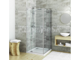 Roth ELEGANT 100/200 Dvere sprchové 1-krídlové pre rohový sprch.kút Brillant/Číre