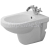 Duravit HAPPY D. bidet závesný 36x54cm, biela, s úpravou WonderGliss, 02561500001