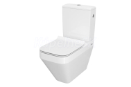 Cersanit CREA WC-Kombi CleanOn a sedátko SLIM SCa nádržka, Biela hranaté K114-022aK673-004