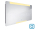 Nimco LED zrkadlo 1400x700mm, 34,5W, 2700K-6000K, dotykový senzor, ZP 22008V