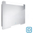 Nimco LED zrkadlo 900x700mm, 19,5W, 2700K-6000K, dotykový senzor, ZP 22019V