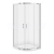 Cersanit ZIP Štvrťkruhový sprchový kút  90X90X190cm, Chróm, Číre sklo S154-002