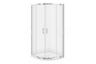 Cersanit ZIP Štvrťkruhový sprchový kút  90X90X190cm, Chróm, Číre sklo S154-002