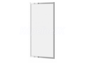 Cersanit ZIP Bočná stena 90x190cm, Chróm, Číre sklo S154-008