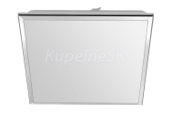 Sapho SILVER stropné LED svietidlo 10W, 230V, 28x28cm, studená biela, chróm