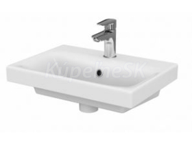 Cersanit MODUO SLIM Umývadlo nábytkové 50X35 BOX s prepadom, otvor pre bat, Biela K116-008