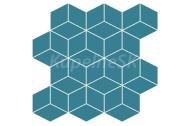 Cersanit COLOUR BLINK MOSAIC DIAMOND TURQUOISE 28X29,7x0,9 mozaika matná, WD567-007, 1.tr.