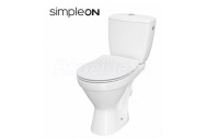 Cersanit CERSANIA WC-Kombi SimpleOn, zadný odpad,3/6l asedátko Slim SC Duropl EO K11-2338