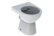Geberit Selnova WC misa Rimfree, Zadný odpad, 490x352mm, Uzavretý tvar, Biele, oblé