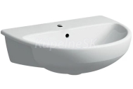 Geberit Selnova Polozápustné umývadlo 550x440mm, s otvorom pre bat. s prepadom, biela