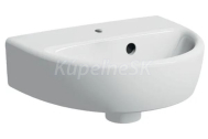 Geberit Selnova Malé umývadlo 360x290mm, s otvorom pre bat. s prepadom, biela