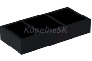 Geberit Group Priehradka do zásuvky 32,3x5,9cm, rozdelenie tvar H, láva mat.
