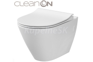Cersanit CITY OVAL WC misa závesná CleanOn 36x50,5cm so sedátkom SoftCloss Duropl K701-104