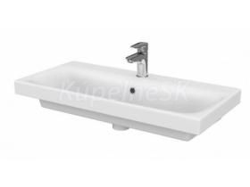 Cersanit MODUO Umývadlo nábytkové 80x45 BOX s prepadom, otvor pre bat, Biela K116-013