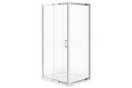 Cersanit ARTECO Obdĺžnikový sprchový kút 100x80x190cm, Chróm, Číre sklo, S157-011