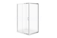 Cersanit ARTECO Obdĺžnikový sprchový kút 120x90x190cm, Chróm, Číre sklo, S157-012