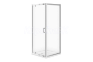 Cersanit ARTECO Rohový sprchový kút 90x90x190cm, Chróm, Číre sklo, S157-010