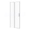 Cersanit MODUO Dvere do niky / Dvere pre sprch kút 80x195cm, Chróm Číre sklo Ľavé S162-003