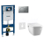 Geberit SET Duofix 111.300.00.5 +WCzávesné Tece One sprchov.Rimless+sedSC+Sigma01 ChrMat