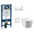 Geberit SET Duofix 111.300.00.5 +WCzávesné Tece One sprchov.Rimless+sedSC+Sigma20 Biel/Chr