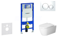 Geberit SET Duofix 111.300.00.6 +WCzávesné Duravit ME by Starck Riml.+sedSCaSigma20Biel/Ch
