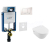 Geberit SET Kombifix 110.302.00.5+ WCzávesné V&B OMNIA DirectFlush C+sedSC+Sigma30 Biele/C