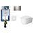 Geberit SET Kombifix 110.302.00.5 +WCzávesné Duravit MEbyStarck Rim+sedSC+Sigma30 ChrL/Chr