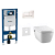 Geberit SET Duofix 111.300.00.5 +WCzávesné Tece One sprchov.Rimless+sedSC+Sigma30 Biele/Ch