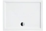 Hopa ALPINA Obdĺžniková sprchová vanička akrylátová 120x80x5,5 cm, biela