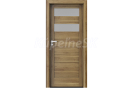 PORTA Doors SET Rámové dvere VERTE HOME C.2 so sklom, 3D fólia Agát medový + zárubeň