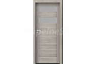 PORTA Doors SET Rámové dvere VERTE HOME C.2 so sklom, 3D fólia Agát strieborný + zárubeň