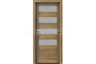 PORTA Doors SET Rámové dvere VERTE HOME C.4 so sklom, 3D fólia Agát medový + zárubeň