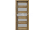 PORTA Doors SET Rámové dvere VERTE HOME C.5 so sklom, 3D fólia Agát medový + zárubeň