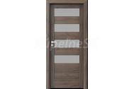 PORTA Doors SET Rámové dvere VERTE HOME C.4 so sklom, 3D fólia Dub šarlátový + zárubeň