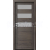 PORTA Doors SET Rámové dvere VERTE HOME C.3 so sklom, 3D fólia Dub tmavý a zárubeň