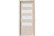 PORTA Doors SET Rámové dvere VERTE HOME C.4 so sklom, fólia Orech bielený + zárubeň