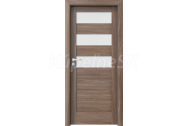 PORTA Doors SET Rámové dvere VERTE HOME C.3 so sklom, fólia Orech verona 2 + zárubeň