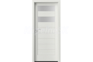 PORTA Doors SET Rámové dvere VERTE HOME C.2 so sklom, 3D fólia Wenge white + zárubeň