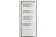 PORTA Doors SET Rámové dvere VERTE HOME C.4 so sklom, 3D fólia Wenge white + zárubeň