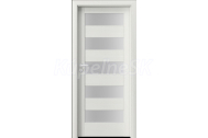 PORTA Doors SET Rámové dvere VERTE HOME C.5 so sklom, 3D fólia Wenge white + zárubeň