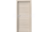 PORTA Doors SET Rámové dvere VERTE HOME D.0 plné, fólia Orech bielený + zárubeň