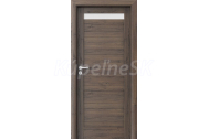 PORTA Doors SET Rámové dvere VERTE HOME D.1 so sklom, 3D fólia Dub šarlátový + zárubeň