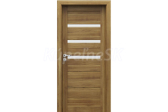 PORTA Doors SET Rámové dvere VERTE HOME H.3 so sklom, 3D fólia Agát medový + zárubeň
