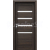 PORTA Doors SET Rámové dvere VERTE HOME H.4 so sklom, 3D fólia Dub tmavý + zárubeň