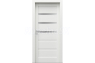 PORTA Doors SET Rámové dvere VERTE HOME H.3 so sklom, fólia Biela + zárubeň