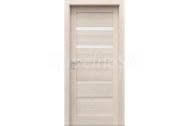 PORTA Doors SET Rámové dvere VERTE HOME H.2 so sklom, fólia Orech bielený + zárubeň