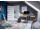 PORTA Doors SET Rámové dvere VERTE HOME J.6 so sklom, fólia Orech bielený + zárubeň