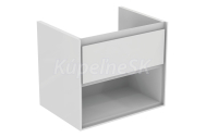 Ideal Standard E0826KN Connect Air skrinka pod umývadlo 60cm-(lesklý biely/svetlo šedý lak