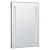 Aqualine LED podsvietené zrkadlo 60x80cm, gombíkový vypínač