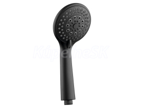 Aqualine Ručná sprcha, 3 režimy sprchovania, priemer 100mm, ABS/čierna